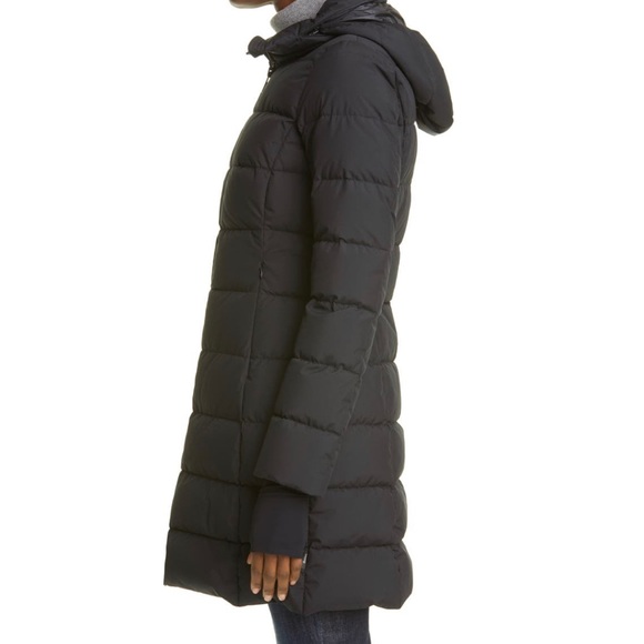 🖤SOLD🖤 Herno Laminar Water Repellent Hooded Down Puffer Coat BLACK, Sz 6 US/42 - Picture 3 of 12